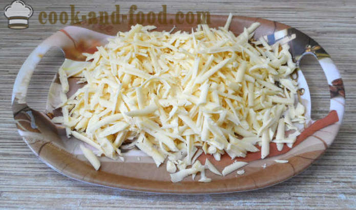 Hiiva rullaa juusto - miten ruokaa alkuperäinen välipala, askel askeleelta resepti kuvat