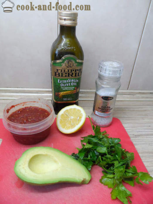 Vihreä guacamole kastiketta Classic - miten tehdä guacamolea avokadot kotona askel askeleelta resepti kuvat