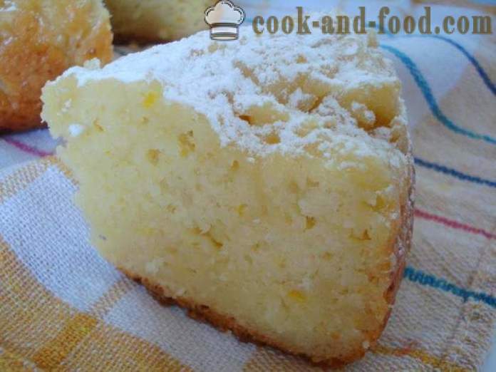 Yksinkertainen juustokakku cupcake vuonna multivarka - miten ruokaa kakku multivarka, askel askeleelta resepti kuvat