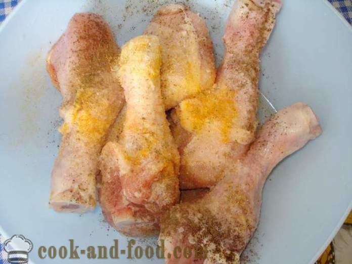 Paistettu broilerin jalat multivarka - miten leipoa kanan jalat multivarka, askel askeleelta resepti kuvat
