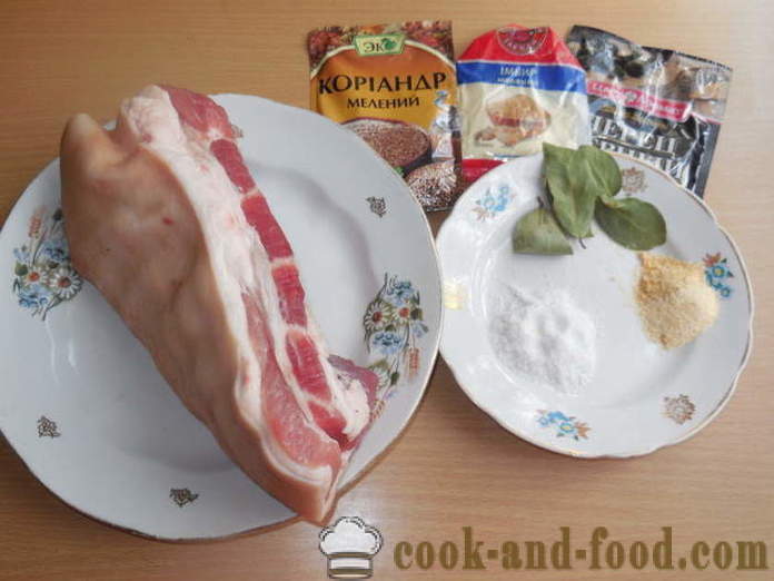 Keitetty sianliha podcherevka rullalle hihassaan - miten ruokaa herkullinen leivän sianlihaa vatsakalvon askel askeleelta resepti kuvat