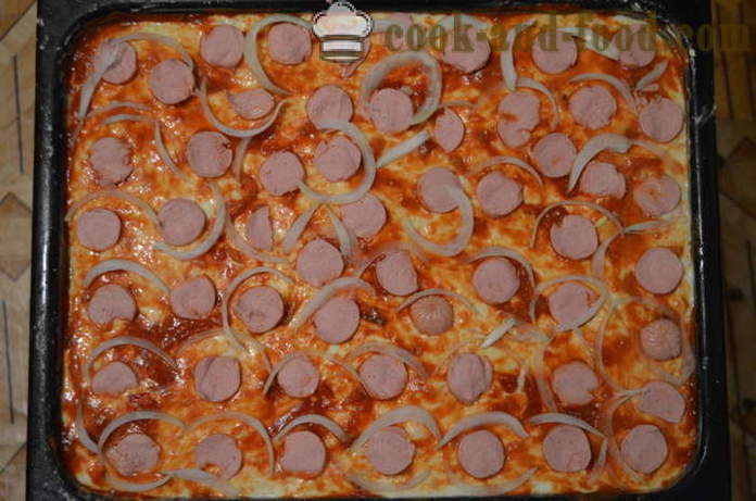 Outdoor pizza pie - miten ruokaa pizza-piirakka, askel askeleelta resepti kuvat