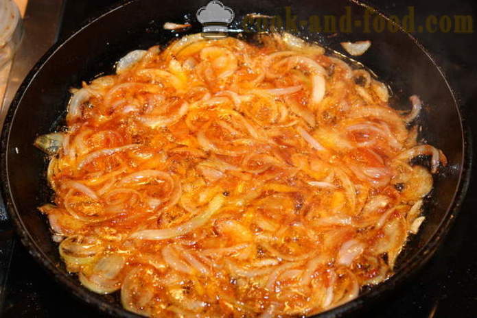 Meatless gnocchi tomaattikastiketta ja sipulia - miten ruokaa peruna gnocchi, askel askeleelta resepti kuvat