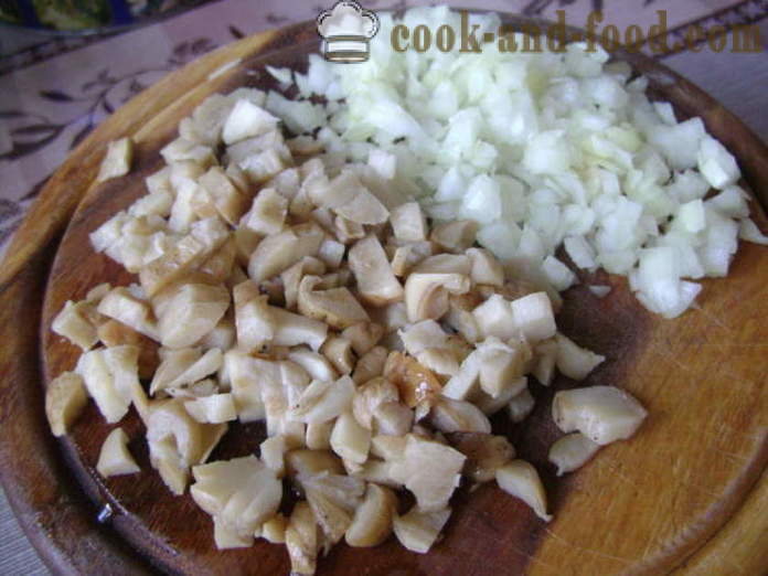 Meatless dumplings perunoita ja sieniä - miten ruokaa pyöryköitä perunoita ja sieniä, askel askeleelta resepti kuvat