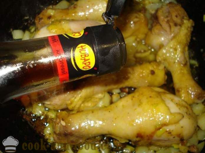Kanan koipi soijakastike - sekä herkullista ruokaa kanan koivet pannulla, askel askeleelta resepti kuvat