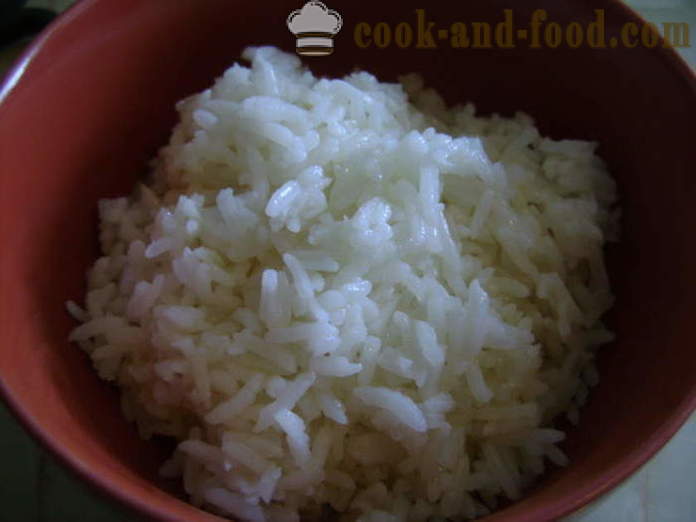 Herkullinen mureneva riisi koristeeksi - miten Cook rapeaksi riisin lisukkeet kiinaksi, askel askeleelta resepti kuvat