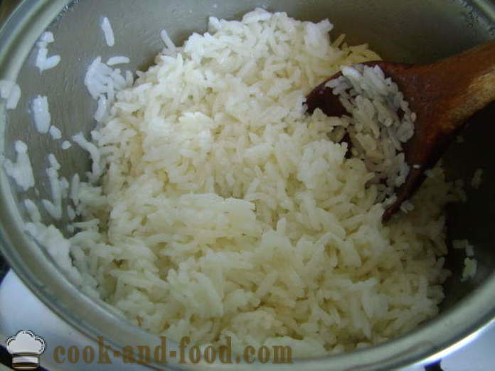 Herkullinen mureneva riisi koristeeksi - miten Cook rapeaksi riisin lisukkeet kiinaksi, askel askeleelta resepti kuvat