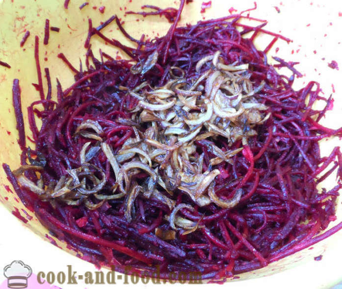 Maukas punajuurta koreaksi - miten valmistautua punajuuret koreaksi kotona, askel askeleelta resepti kuvat