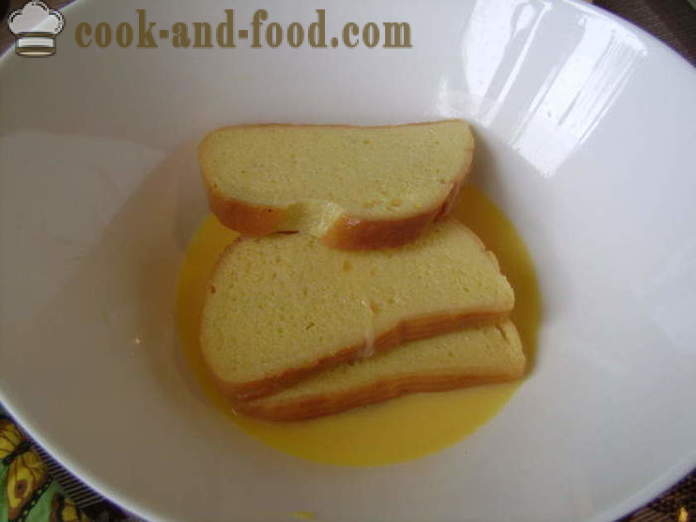 Paahtoleipää leivän kanssa juusto - kuten paista kera pannulla, askel askeleelta resepti kuvat