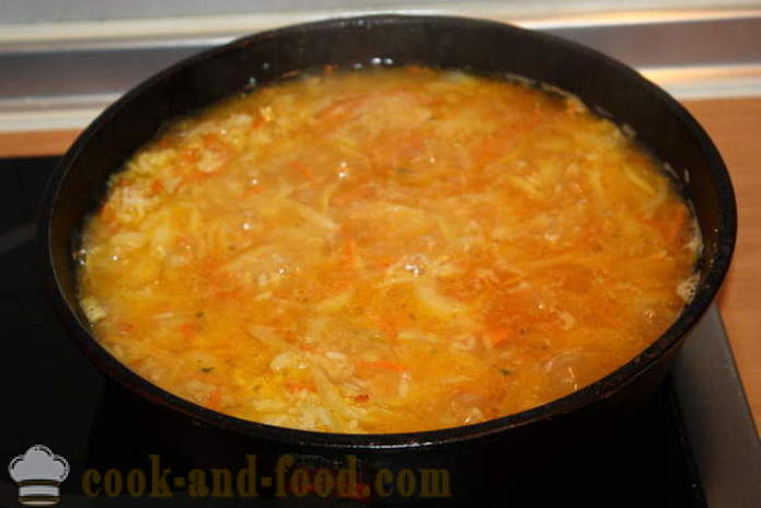 Herkullinen lisuke riisiä porkkanat, sipuli ja valkosipuli - miten ruokaa herkullinen lisäke riisiä, askel askeleelta resepti kuvat