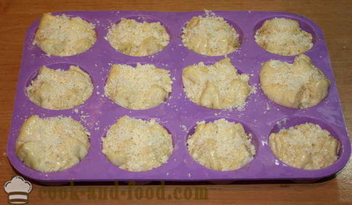 Puffmaffiny - pullistaa leivonnaisia, miten rullat hilseilevä taikina, askel askeleelta resepti kuvat