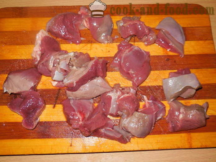 Haudutettua villi kani multivarka - miten ruokaa villi kani kotona, askel askeleelta resepti kuvat