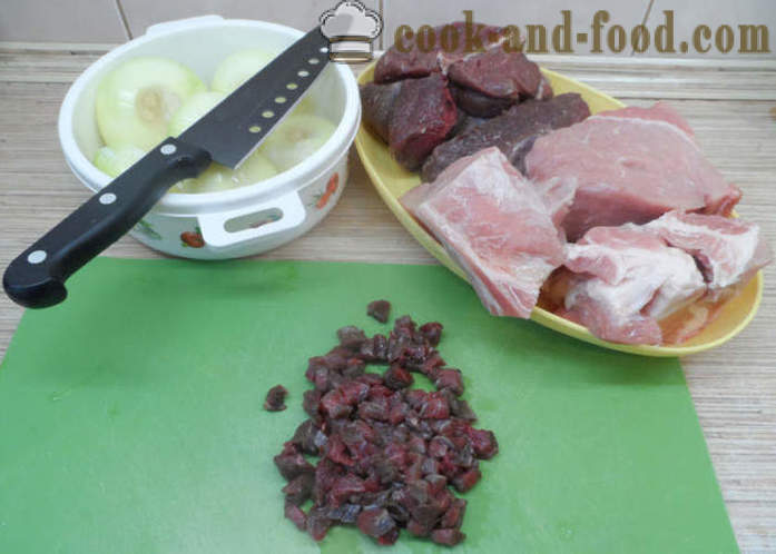 Herkullinen nyytit liha - miten tehdä pyöryköitä kotona, askel askeleelta resepti kuvat