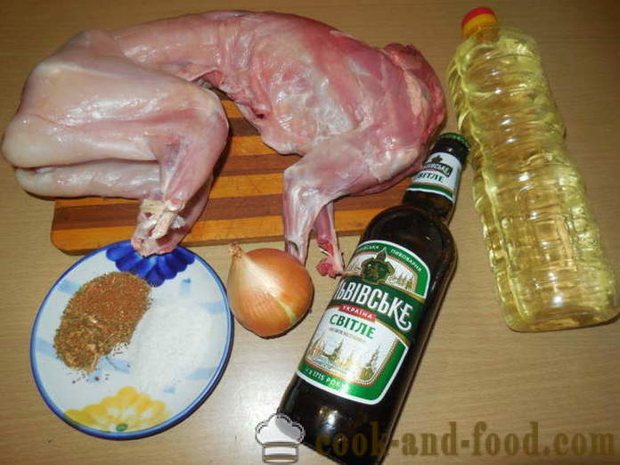 Kani haudutettua olut utyatnitsu - miten ruokaa kani oluen uunissa, jossa askel askeleelta resepti kuvat