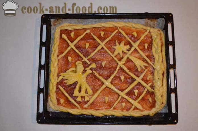 Herkullinen joulua kakku omenahillolla uunissa - miten valmistautua joulua kakku hilloa, jossa askel askeleelta resepti kuvat
