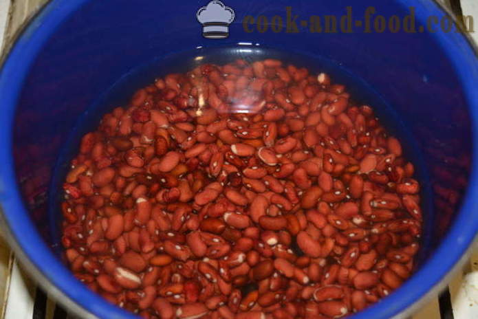 Lobio punaiset pavut porkkanat ja lukom- miten ruokaa Lobio punaiset pavut, askel askeleelta resepti kuvat