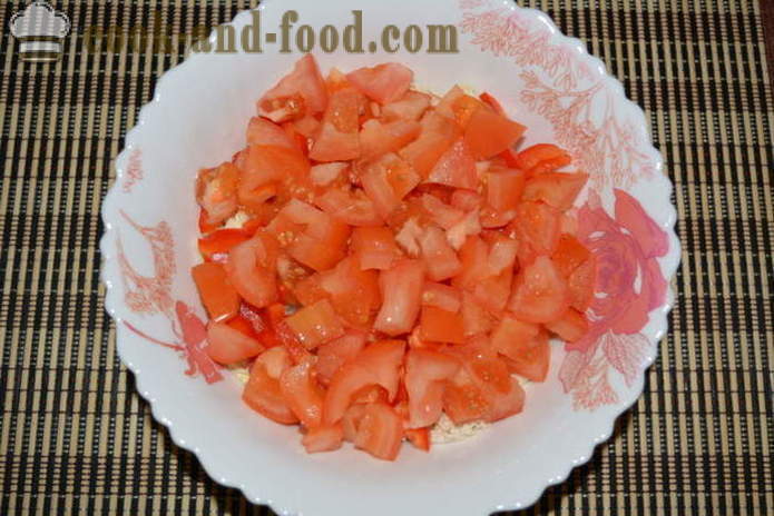 Salaatti kiinankaali, tomaatit ja paprikat - miten valmistautua salaatti kiinankaali, askel askeleelta resepti kuvat