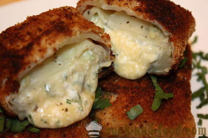 Pihvi kaali ja juustoa pannulla - miten ruokaa pihvi kaalilla, askel askeleelta resepti kuvat