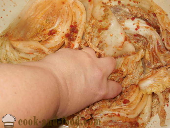 Kiinankaali Kimchi Korean - miten tehdä Kimchi kotona, askel askeleelta resepti kuvat