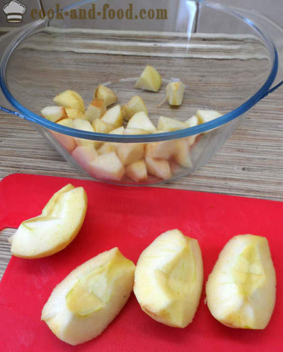 Apple mousse liivate - miten tehdä omenasosetta kotona, askel askeleelta resepti kuvat
