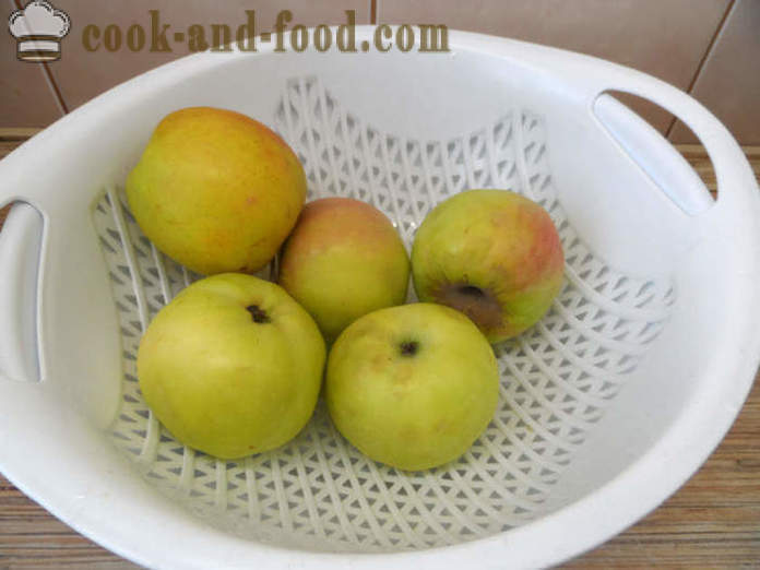 Apple mousse liivate - miten tehdä omenasosetta kotona, askel askeleelta resepti kuvat