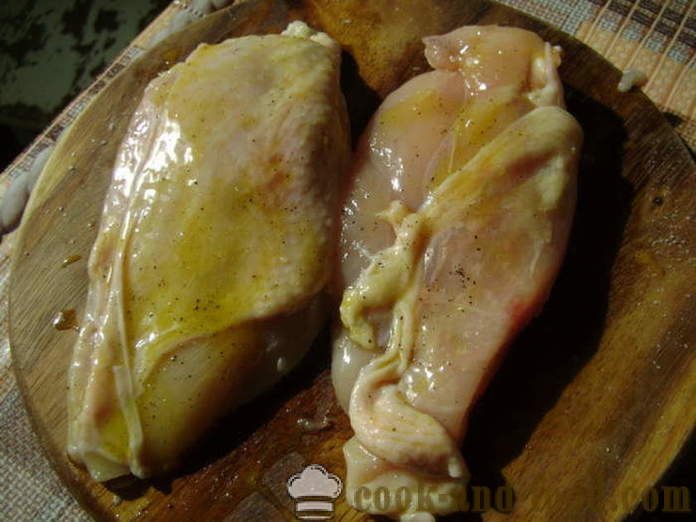 Kananrintaa takki munakas pannulla - miten ruokaa kanan rinnat alla turkin illalliselle, jossa askel askeleelta resepti kuvat