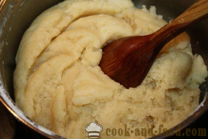 Profiteroles vaniljakastike - miten tehdä Profiteroles kotona, askel askeleelta resepti kuvat