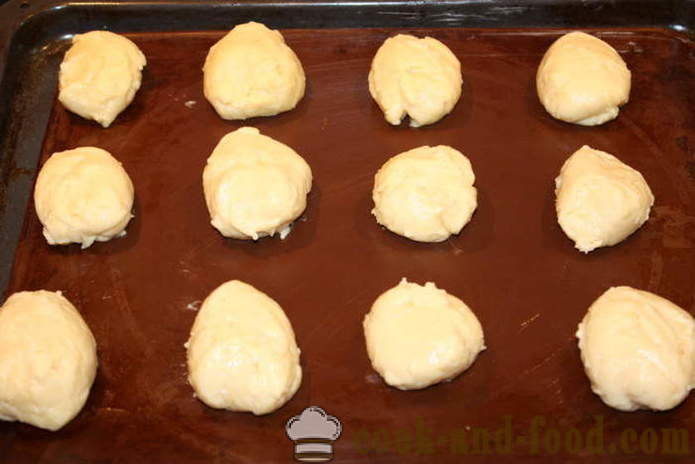 Profiteroles vaniljakastike - miten tehdä Profiteroles kotona, askel askeleelta resepti kuvat