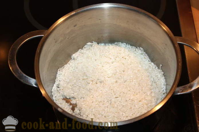 Riisipuuro kurpitsan Maidon - miten ruokaa riisipuuro kurpitsan lautaselle, jossa on askel askeleelta resepti kuvat