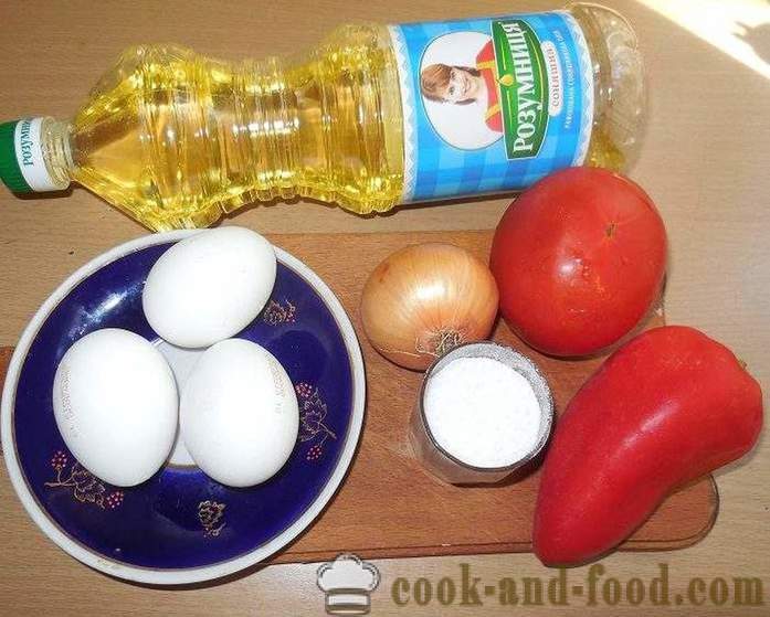 Munakas tomaatit multivarka - miten ruokaa munakas in multivarka, askel askeleelta resepti kuvat