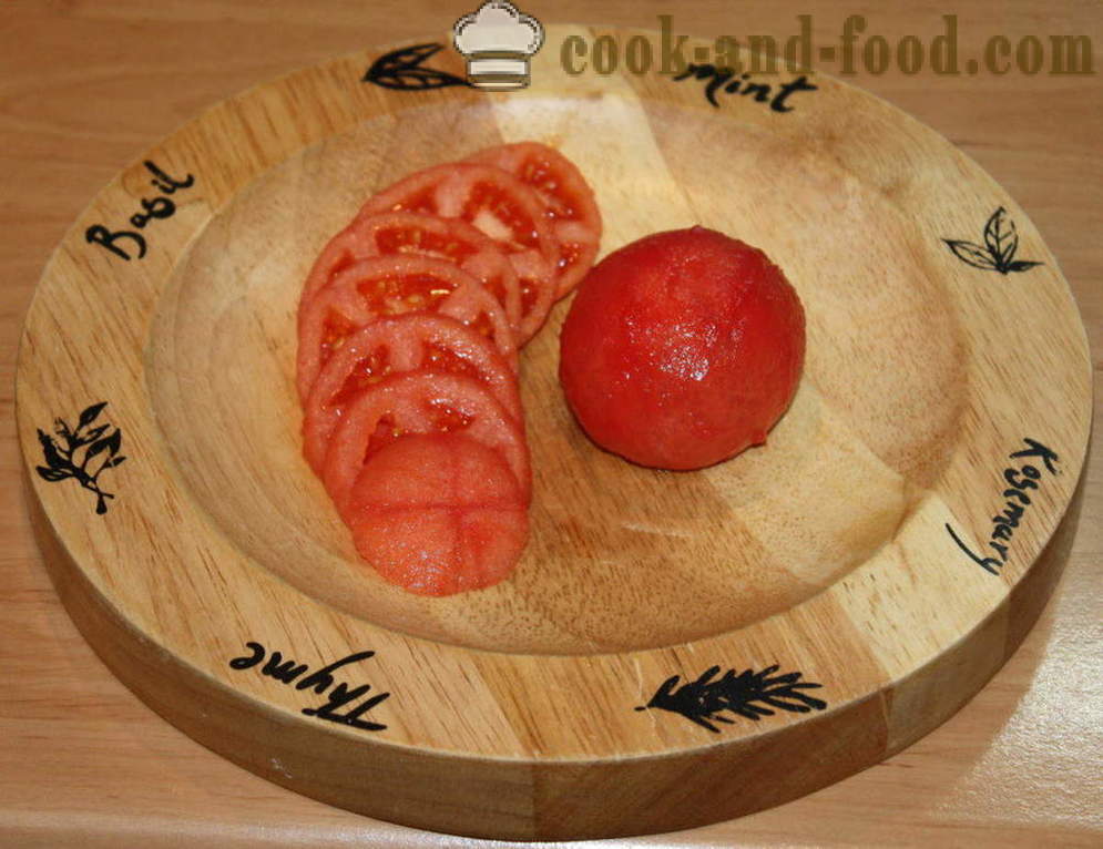Lihapataa kesäkurpitsa ja tomaatit - miten ruokaa lihaa vuoka uuniin, jossa askel askeleelta resepti kuvat