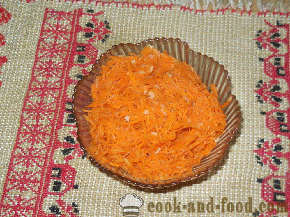 Porkkanat Korean - miten ruokaa porkkanat koreaksi kotona, askel askeleelta resepti kuvat