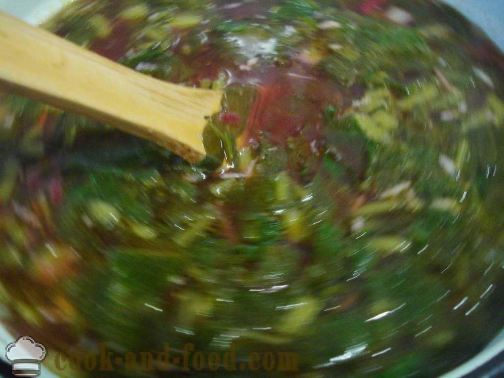 Kasviskeitto suolaheinä - miten ruokaa keitto suolaheinä, askel askeleelta resepti kuvat