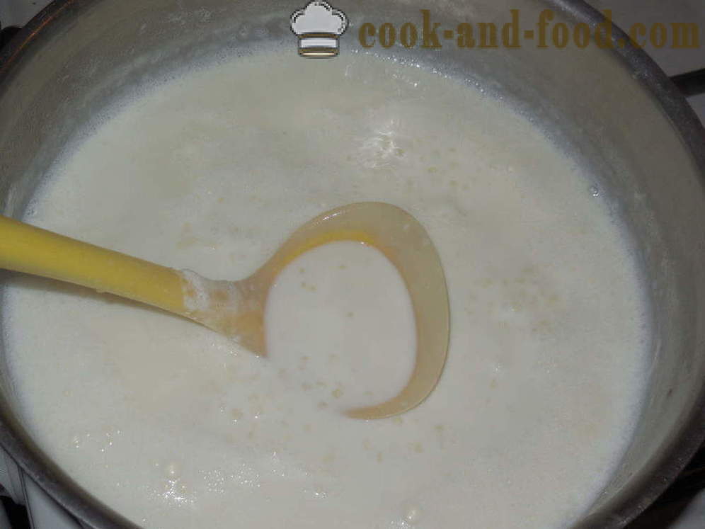 Saagosta maito puuro - miten ruokaa puuroa saagoa maidosta, askel askeleelta resepti kuvat