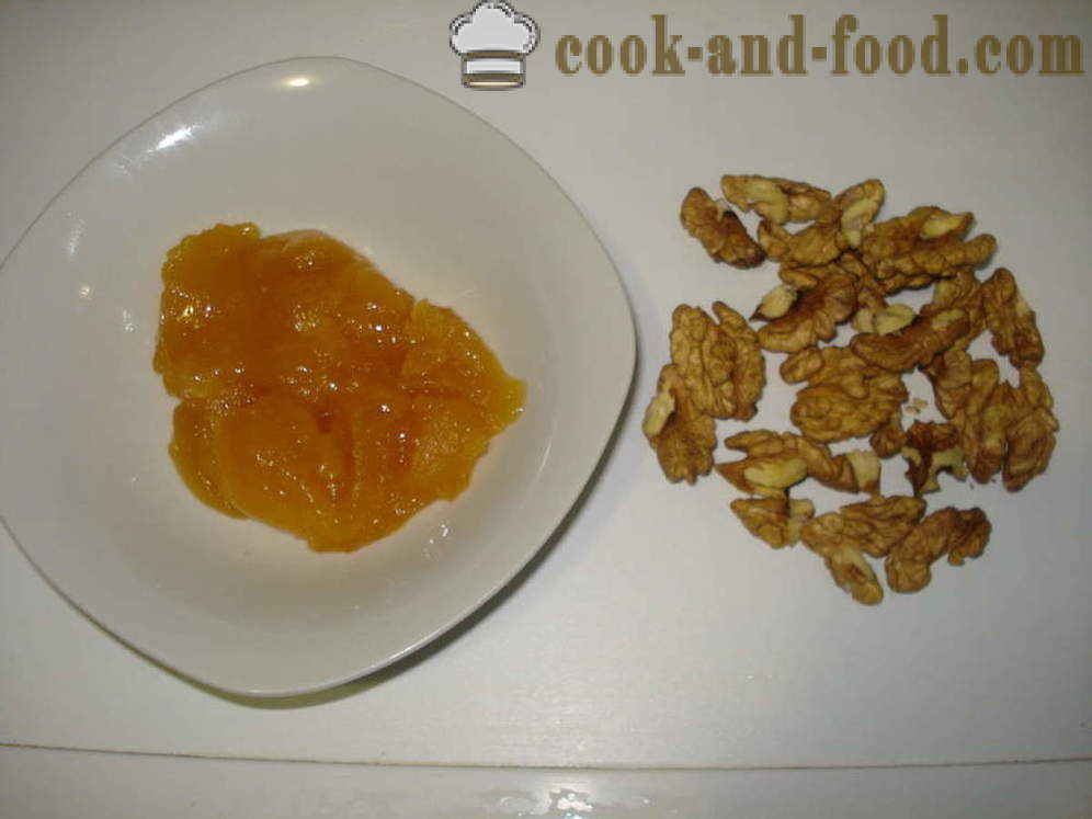 Avoin kurpitsapiirakasta pähkinöitä ja hunajaa - miten ruokaa kurpitsapiirakasta uunissa, jossa askel askeleelta resepti kuvat