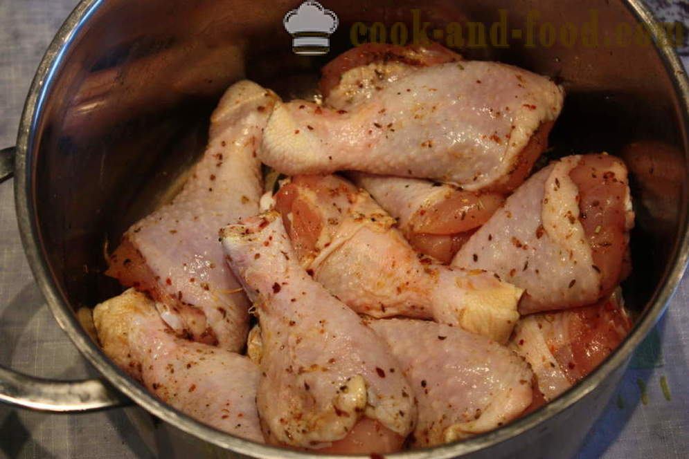 Rapeaa kanan jalat taikina - kuten paistamiseen koipireisipalan yleiseurooppalaisiin askel resepti kuvat