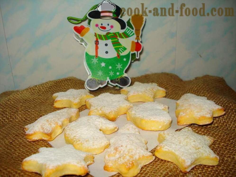 Kotitekoinen tuorejuustoa keksejä - miten leipoa keksejä raejuustoa kotona, askel askeleelta resepti kuvat