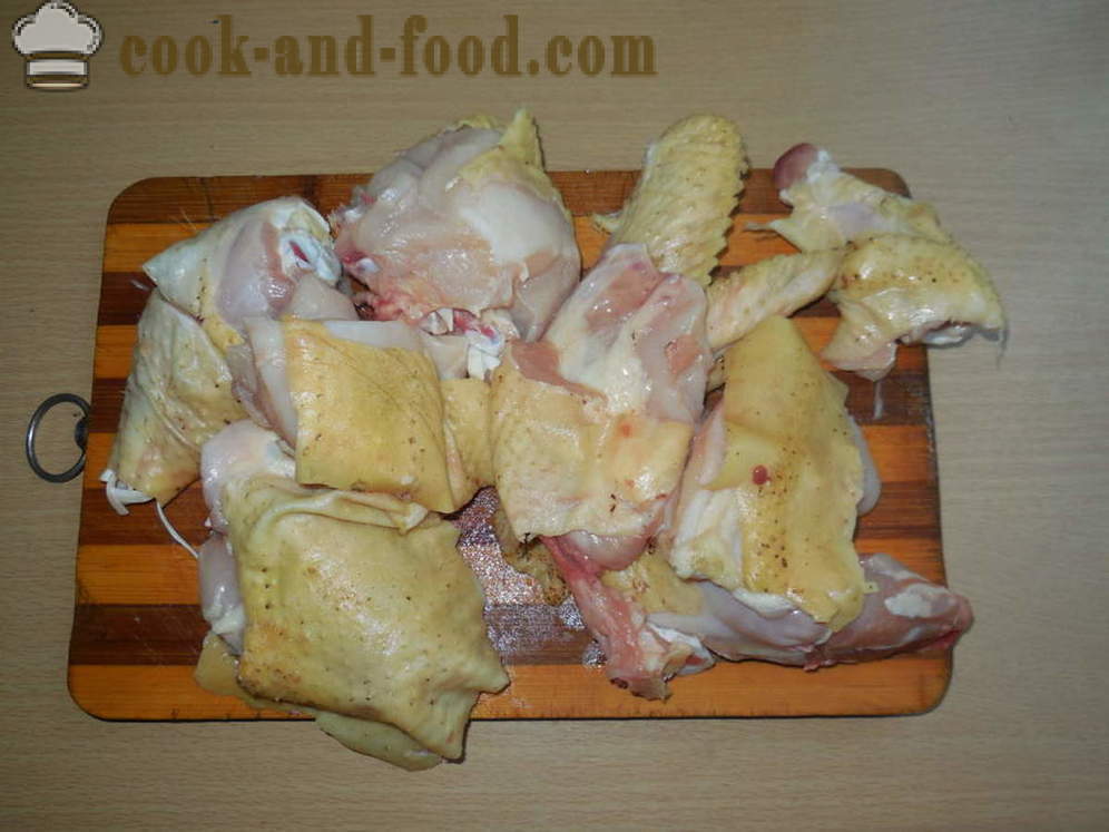 Haudutettua kanaa potin uunissa omassa mehu - miten leipoa kana potin vihanneksia, askel askeleelta resepti kuvat