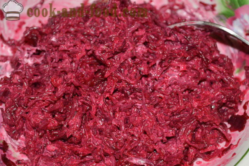 Punajuurisalaattia valkosipuli ja juusto - miten ruokaa punajuurisalaattia valkosipuli ja juusto resepti kuva