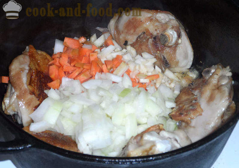 Kanaa ja sieniä kermakastikkeessa - miten ruokaa kanaa sienikastiketta, askel askeleelta resepti kuvat