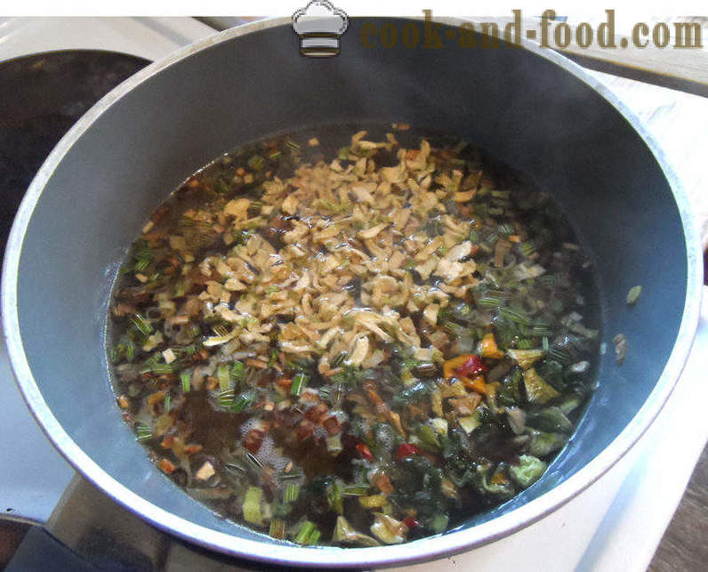 Kasviskeitto - miten ruokaa keitto vihreät vihannekset, askel askeleelta resepti kuvat