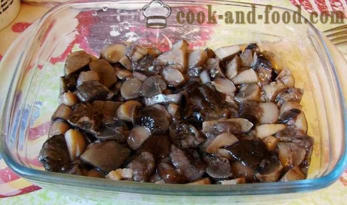 Perunagratiinia sieniä uunissa - miten ruokaa perunalaatikon sieniä, askel askeleelta resepti kuvat