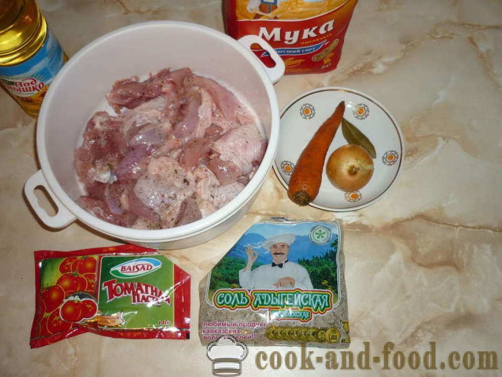 Haudutettua kanaa tomaattikastikkeessa - sekä herkullista ruokaa broileripata, askel askeleelta resepti kuvat