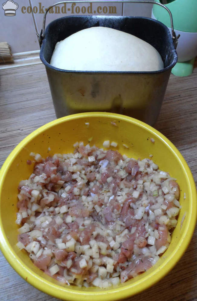 Echpochmak tartar, lihaa ja perunoita - miten ruokaa echpochmak, askel askeleelta resepti kuvat
