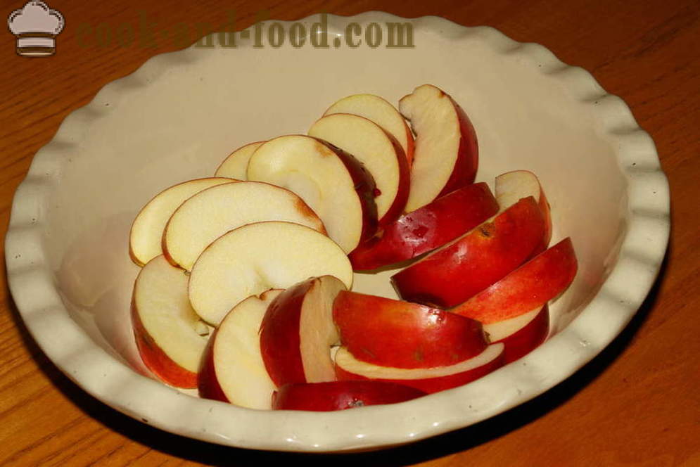 Sokerikakku omenat uunissa - miten ruokaa sokerikakku omenat, askel askeleelta resepti kuvat