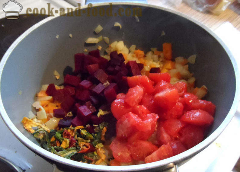 Punajuurikeitto, borssikeitto - miten ruokaa keittoa soseen erilaisia ​​vihanneksia, askel askeleelta resepti kuvat
