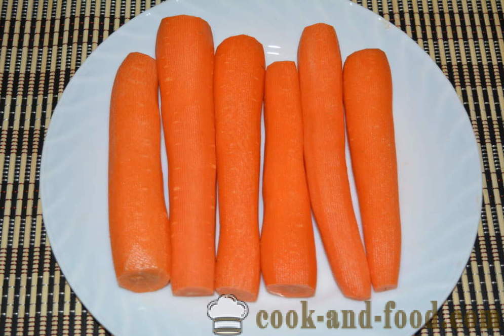 Classic Porkkana pihvit mannasuurimot, kuten lastentarhassa - miten Cook hampurilaiset keitetyt porkkanat pannuun, resepti askel askeleelta kuvat