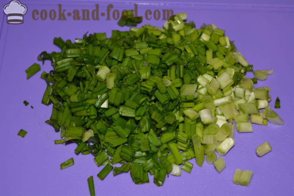 Salaatti makkaraa ja kurkkua - miten tehdä salaatti makkara, askel askeleelta resepti kuvat