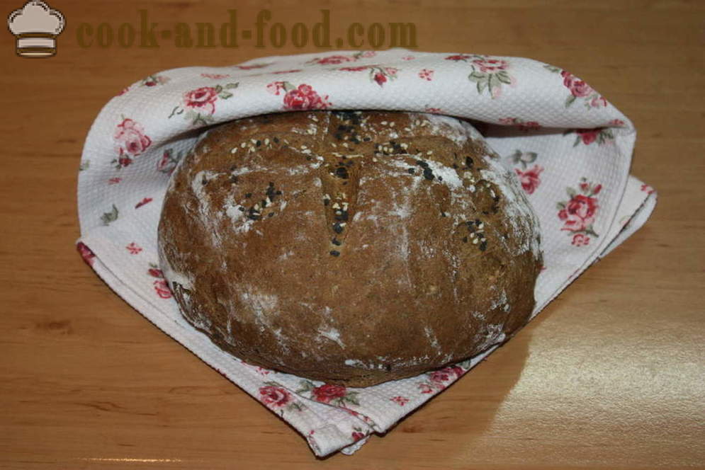 Resepti ruisleipä uunissa - miten leipoa ruisleipää kotona, askel askeleelta resepti kuvat