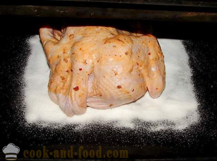 Kanaa suolaa uunissa - miten ruokaa kanaa suolaa, askel askeleelta resepti kuvat
